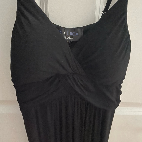 P. Luca Milano Black Spaghetti Strap Dress Size Small – NWT (Sold Out Style) - Picture 2 of 3